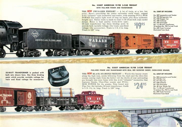 Shops gilbert American Flyer Set5505-T black